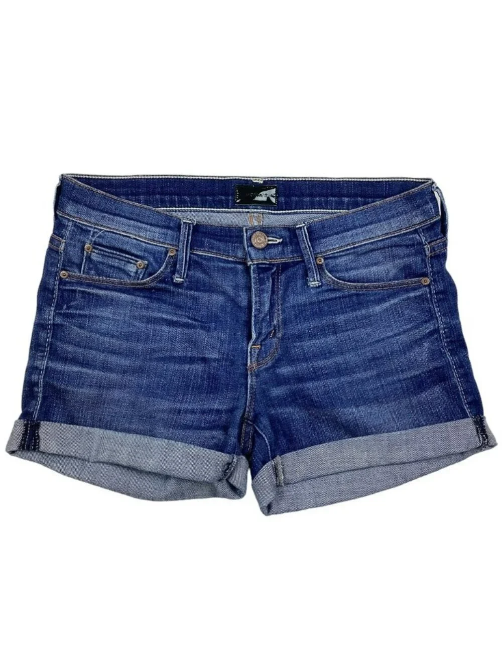 Mother Short Short Cuffed Short Blue 24 